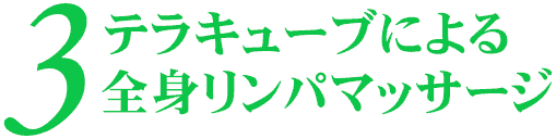 テラキューブによる全身リンパマッサージ